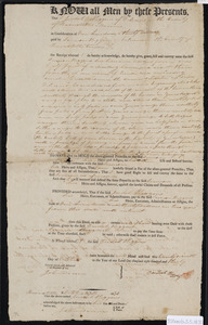 Deed of property in Orleans sold to Simeon Higgins of Orleans by Judah Higgins of Orleans
