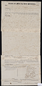 Deed of property in Orleans sold to Ruth Mayo of Orleans by Abner Mayo, Theophilus Mayo, Aseph Mayo, Samuel Mayo, Alexander Mayo, Freeman Mayo, Henry D. Knowles, Robert Mayo, Ruth Knowles, and Susan Rebecca Mayo of Orleans; Eastham