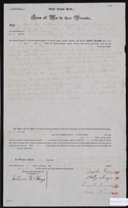 Deed of property in Orleans sold to Freeman Mayo of Orleans by Asaph Mayo, Henry D. Knowles, Ruth Knowles, and Polly Mayo of Orleans