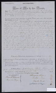 Deed of property in Orleans sold to Freeman Mayo of Orleans by Alexander Mayo, Patty K. Smith, Simeon Mayo, and Martha Mayo of Orleans