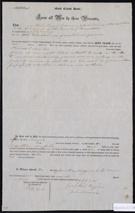 Deed of property in Orleans and Eastham sold to Amariah Snow of Orleans by Jonathan Higgins and John Doane of Orleans