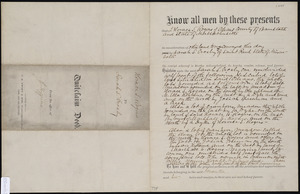 Deed of property in Orleans sold to Sarah Crosby of St. Paul MN by Horace S. Rogers of Orleans