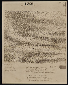 Deed of property in Sandwich sold to Elisha Bourne of Sandwich by Richard Bourne of Sandwich