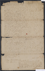 Deed of property in Sandwich sold to John Persevell of Barnstable by John Nye of Sandwich