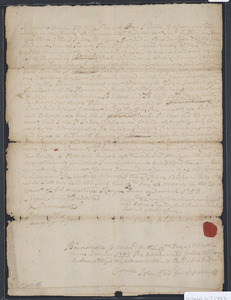 Deed of property in Sandwich sold to Cornelious Weeks of Sandwich by Jabez Blossom of Sandwich