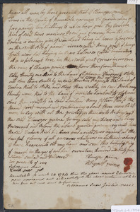 Deed of property in Truro sold to Joshua Rich of Truro by Ebenezer Pane (Paine) of Truro