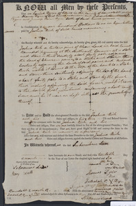 Deed of property in Truro sold to Joshua Rich of Truro by Hannah Dyer, Thomas Dyer, Jedediah Paine Dyer, and Jemima Paine Dyer of Truro