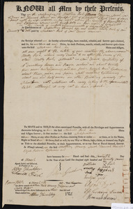 Deed of property in Truro sold to Shebna Rich of Truro by Nathais Rich, Mary Higgins, Sarah Dyer, Hannah Atwood, Thankful Gill, Elijah Dyer, Rebecca Dyer, Ephraim Snow, and Polly Snow of Wellfleet, Truro, Cohassett