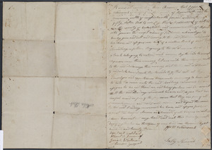 Deed of property in Wellfleet sold to Harding Newcomb of Wellfleet by Jesse Newcomb of Wellfleet