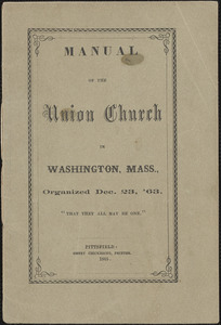 Manual of the Union Church, 1865