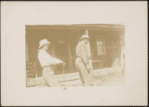 Woman and Man at Messenger House