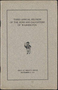 1911 Sons and Daughters of Washington Program