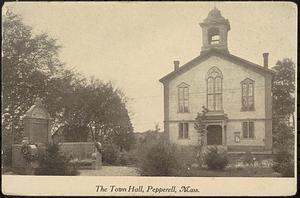 Town hall from the Bunker Hill memorial bench