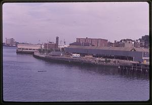 North End shoreline from the Charles River Bridge Boston North End