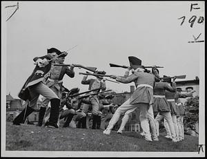 Jim Moran as Colonel William Prescott leads reenactment of the Battle of Bunker Hill