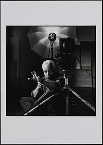 Lou Jones photographing in South End studio