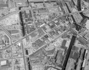 Looking over Downtown from Market Mills