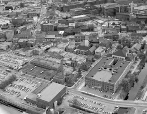 Close up of Downtown looking south over French Street