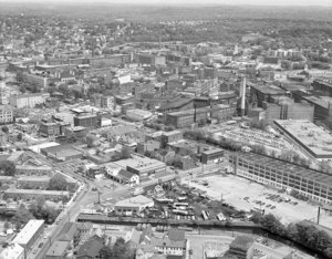 Looking east from corner of Dummer Street and Broadway