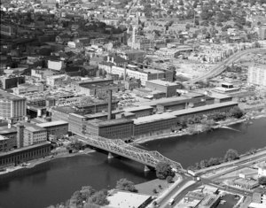 Looking over Downtown from Bridge Street Bridge