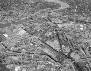 Looking north over Acre and Downtown