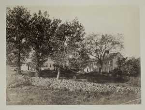 First view of Brooks House, Minute Man National Historical Park, undated.