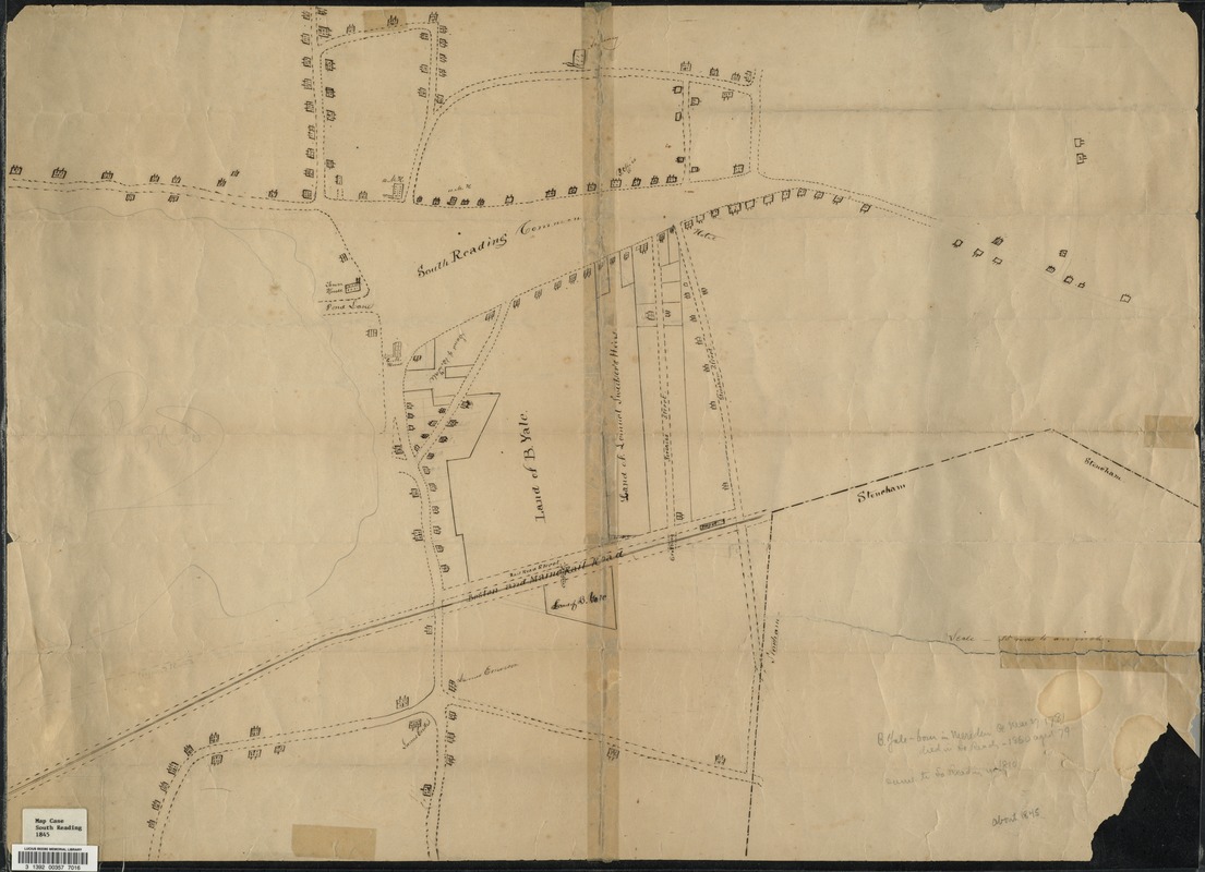 Plan or map showing the laying out of Rail Road Street