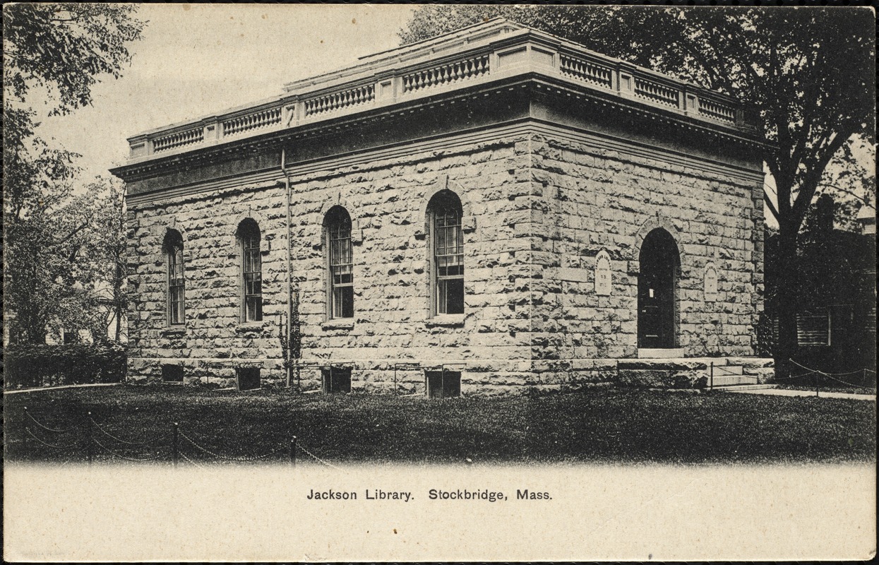 Jackson Library. Stockbridge, Mass. Digital Commonwealth