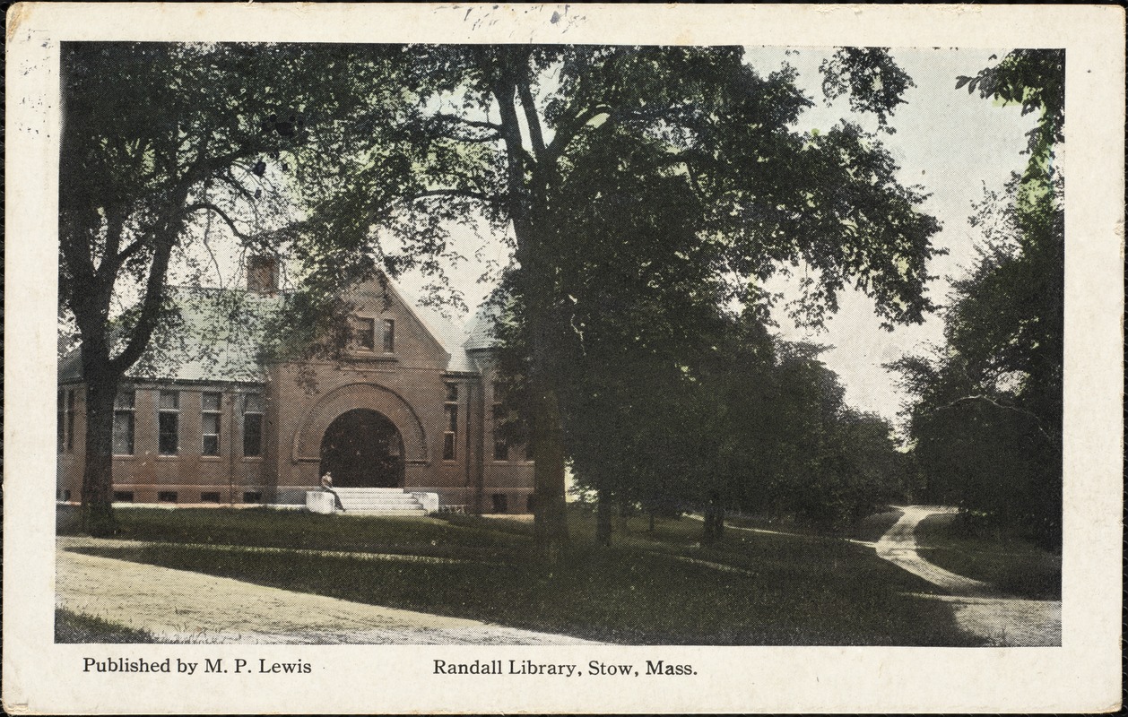 Randall Library, Stow, Mass. Digital Commonwealth