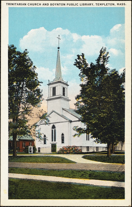 Trinitarian Church and Boynton Public Library, Templeton, Mass