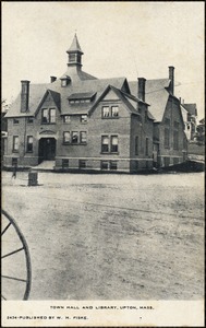 Town hall and library, Upton, Mass.