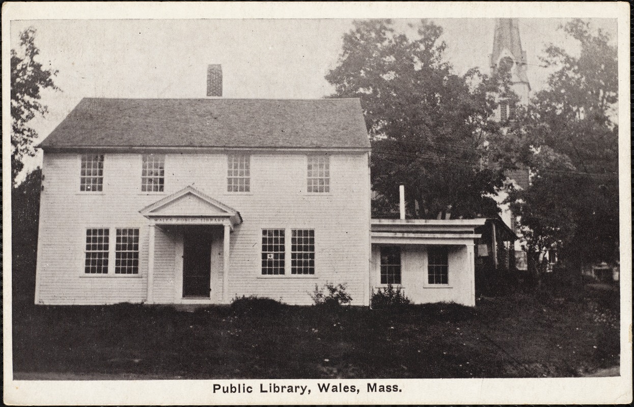Public library, Wales, Mass.