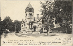 Public library, Warren, Mass.