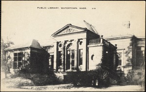 Public library, Watertown, Mass.