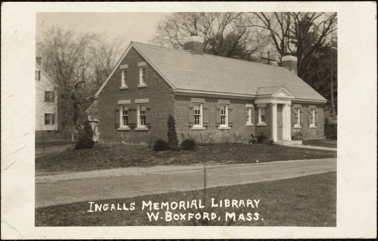 Ingalls Memorial Library, W. Boxford, Mass.