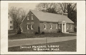 Ingalls Memorial Library, W. Boxford, Mass.