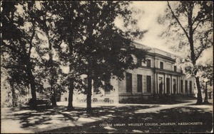 College library, Wellesley College, Wellesley, Massachusetts