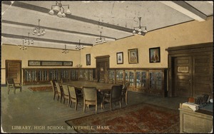 Library, high school, Haverhill, Mass.