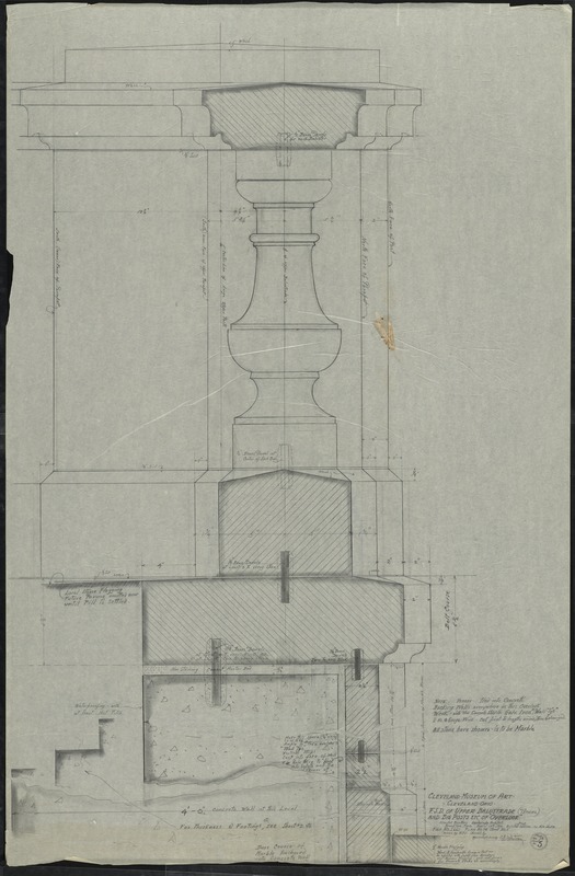 F.S.D. OF UPPER  BALUSTRADE(TYPICAL)/ AND BIG POSTS ETC. OF OVERLOOK/