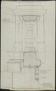 FULL SIZE DETAILS OF BALUSTRADE AND/ POSTS ON LANDING OF OVERLOOK/