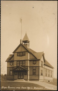 High school and town hall, Norwell, Mass.
