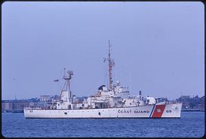 Coast Guard ship in Boston Harbor