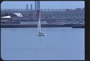 Sailboat on Boston Harbor