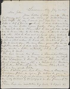 Letter from Zadoc Long to John D. Long, July 3, 1871