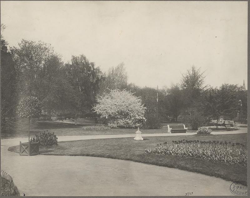 Boston, Massachusetts, Public Gardens, Arlington Street Side - Digital 