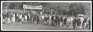 Parcheesi Buffs gather on Boston Common for a look at Saturday's intercollegiate matches.