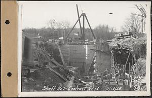 Contract No. 14, East Portion, Wachusett-Coldbrook Tunnel, West Boylston, Holden, Rutland, Shaft 1 and outlet channel, West Boylston, Mass., Nov. 14, 1928