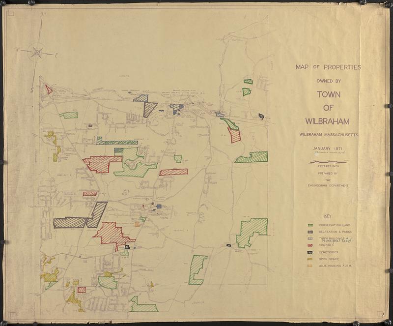 Map of properties owned by town of Wilbraham Digital Commonwealth