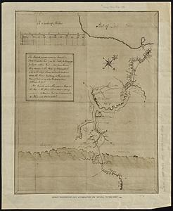 George Washington's map, accompanying his "journal to the Ohio", 1754