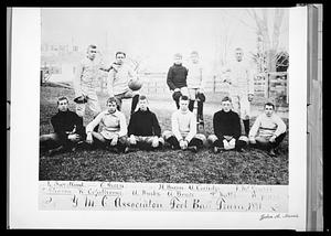 Y. M. C. Association foot ball team, 1891